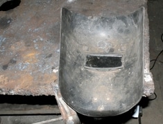 old welding shield